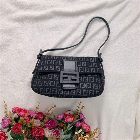 fendi double micro baguette price|fendi zucca mini bag.